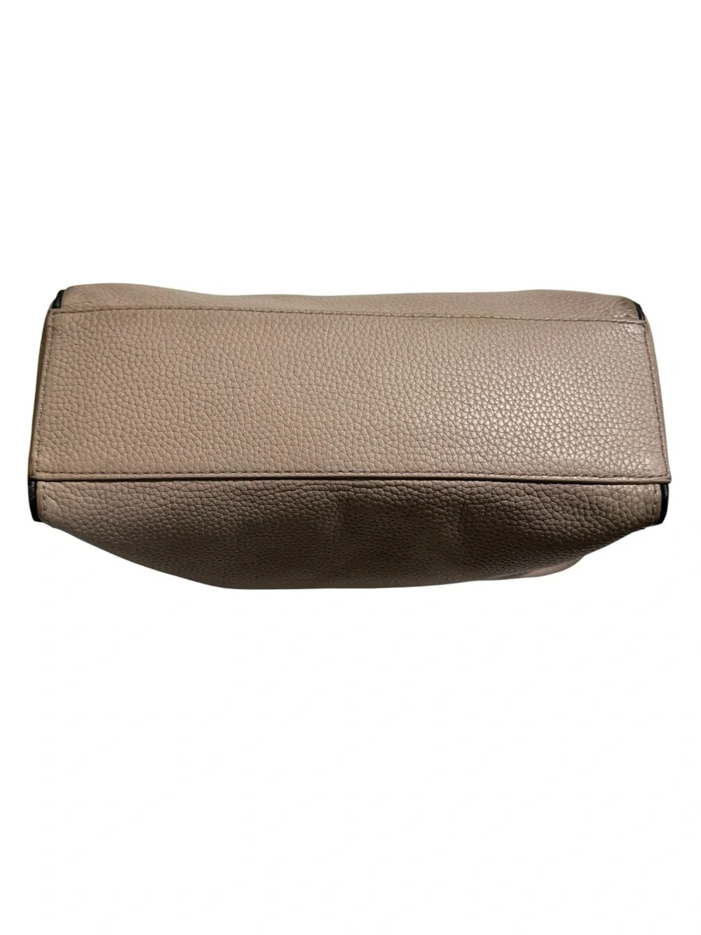 Kate Spade New York Pebbled Leather Crossbody Bag Taupe Tassel Flap Top‎ Handle